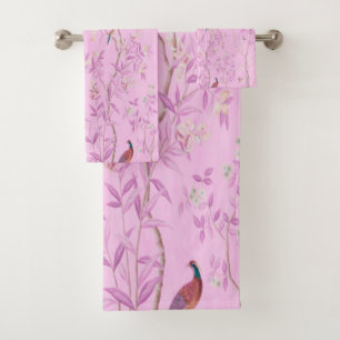 Chinoiserie rose 3 pièces Luxe