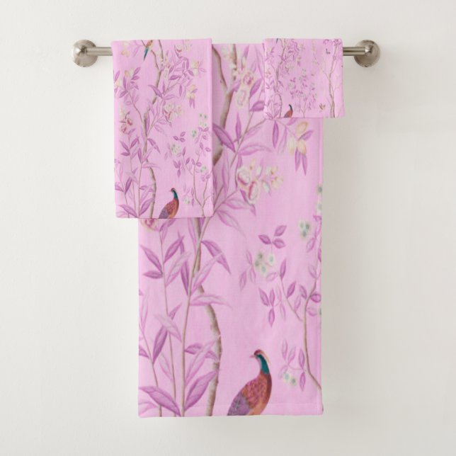 Chinoiserie rose 3 pièces Luxe (En situation)