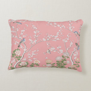 Chinoiserie rose Coussin