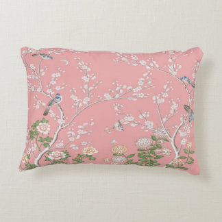 Chinoiserie rose Coussin