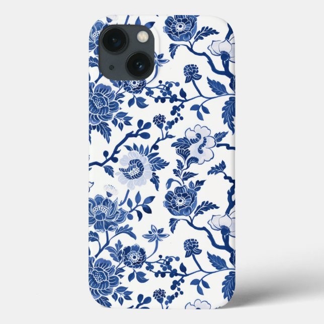 Chinoiserie Shades of Blue Case-Mate iPhone Hülle (Rückseite)