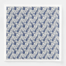 Chinoiserie Style Peacock Thema Hochzeit Napkins