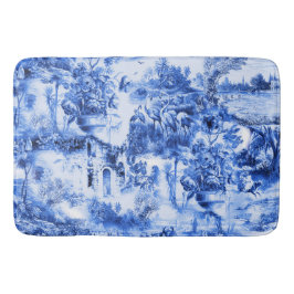 Chinoiserie-Toilette, blaue Weide, blaue China Badematte
