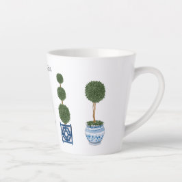 Chinoiserie Topiary Tree Keramik Milchtasse