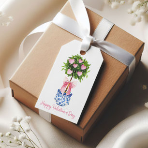 Chinoiserie Topiary Valentinstag Geschenkanhänger