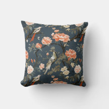 Chinoiserie über Denim Blue