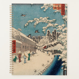 Chinoiserie Ukiyo-e Paysage japonais d'hiver ennei