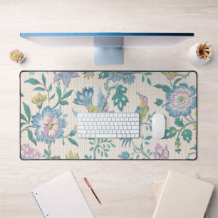 Chinoiserie Vintage Oiseaux Motif Floral Pastel