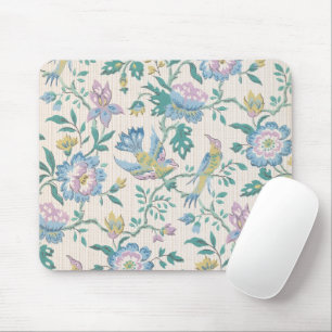 Chinoiserie Vintage Vogel Florales Pastellmuster Mousepad