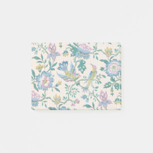 Chinoiserie Vintage Vogel Florales Pastellmuster Post-it Klebezettel