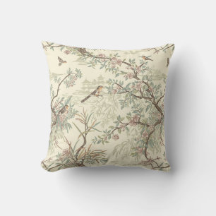 Chinoiserie Vögel & Blüten Kissen