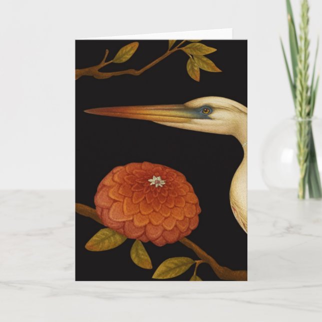 Chinoiserie-Vögel III - Gruß-Karte Karte (Vorderseite)