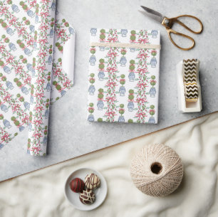 Chinoiserie Weihnachten Geschenkpapier