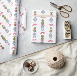 Chinoiserie Weihnachten Geschenkpapier