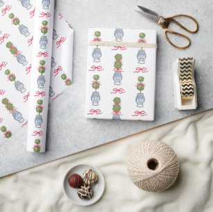 Chinoiserie Weihnachten Geschenkpapier
