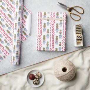 Chinoiserie Weihnachten Geschenkpapier