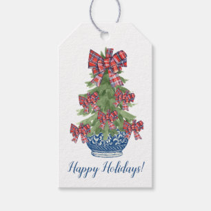 Chinoiserie Weihnachtsbaum, Grandmillenial Custom Geschenkanhänger