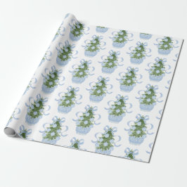 Chinoiserie Weihnachtsbaum Wrapping Paper Geschenkpapier