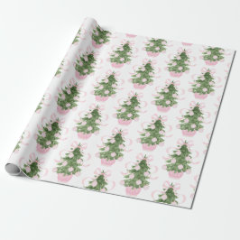 Chinoiserie Weihnachtsbaum Wrapping Paper Geschenkpapier
