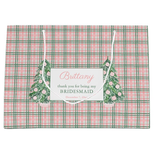 Chinoiserie Weihnachtsfeier Danke Große Geschenktüte (Vorderseite)