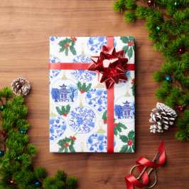 Chinoiserie Weihnachtsschmuck Geschenkpapier