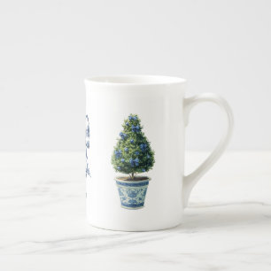Chinoiserie-Weihnachtstopiarybaum Prozellantasse