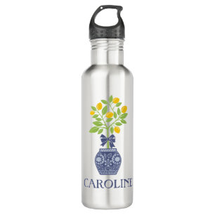 Chinoiserie Zitrone Bäume Flasche Edelstahlflasche