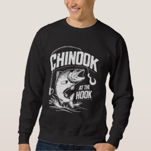 Chinook beim Hook-Lachs-Angeln Sweatshirt