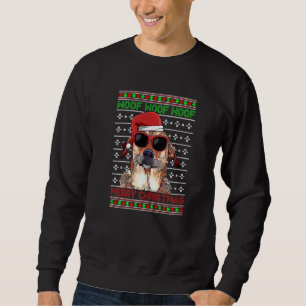 Chinook Dog Funny Woof Frohe Weihnachten Sweatshirt
