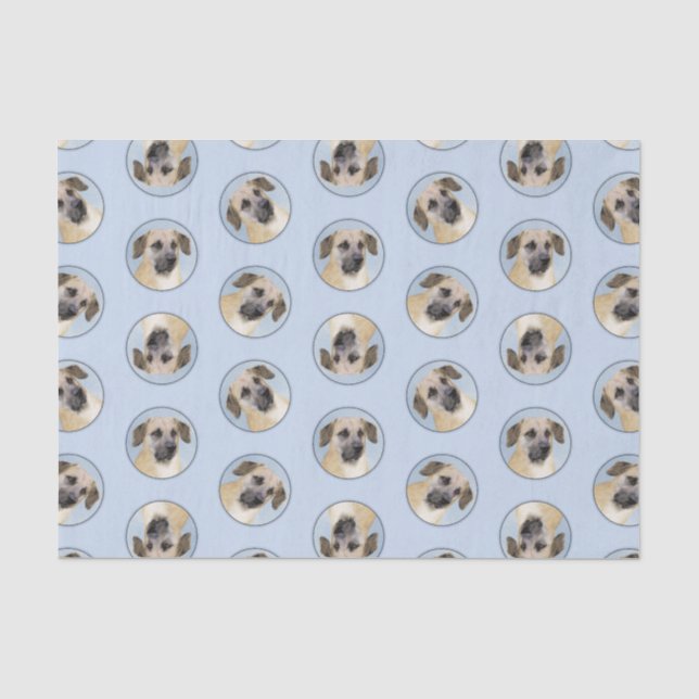 Chinook Drop Ohrmalerei Original Schlittenhunde Ku Seidenpapier (Vorderseite)