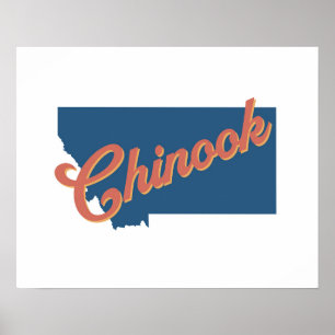 Chinook, Druck Montana Poster