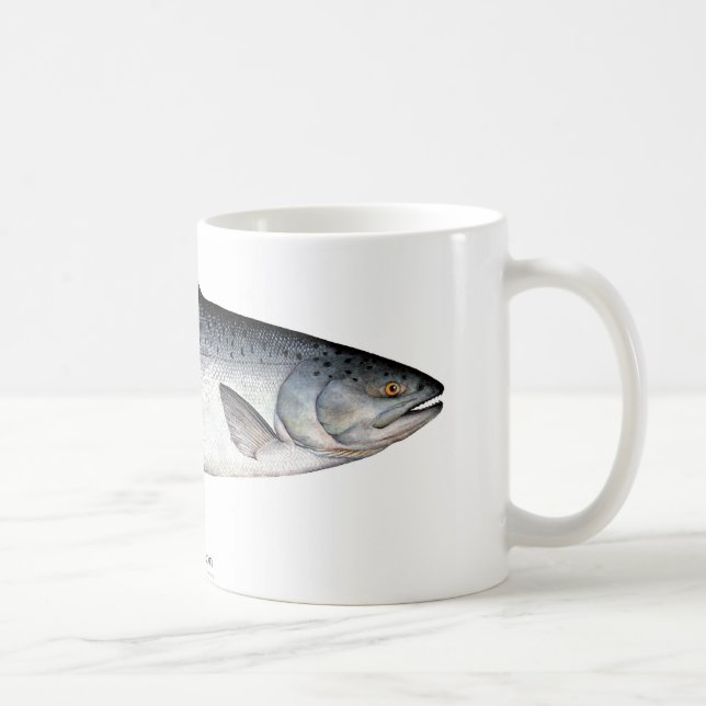 Chinook/Fisch-Kaffee-Tasse König-Lachs Kaffeetasse (Rechts)