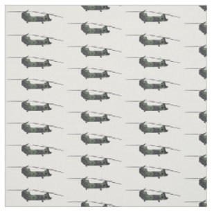 Chinook Heerhubschrauber Cartoon Illustration Stoff