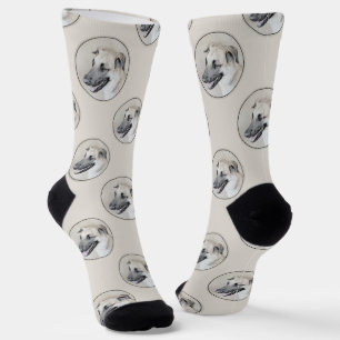 Chinook Helicopter Ohrenmalerei Original Hundkunst Socken