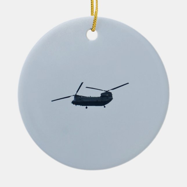 Chinook-Hubschrauber Keramikornament (Vorne)