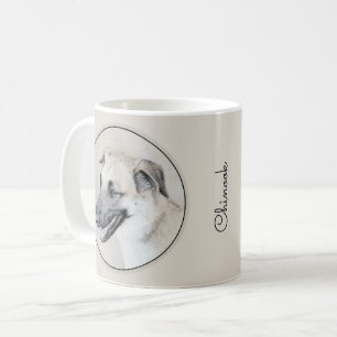 Chinook (Hubschrauberohren) Malerei - Hundekunst Kaffeetasse
