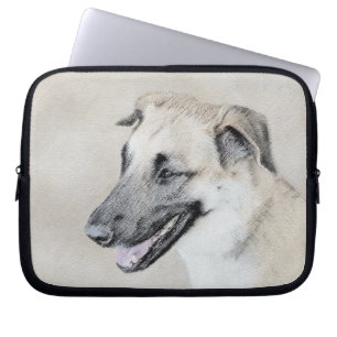 Chinook (Hubschrauberohren) Malerei - Hundekunst Laptopschutzhülle