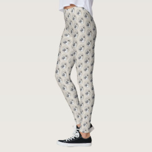 Chinook (Hubschrauberohren) Malerei - Hundekunst Leggings