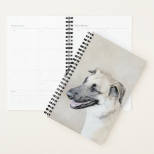 Chinook (Hubschrauberohren) Malerei - Hundekunst Planer