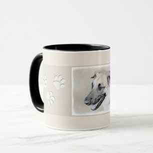 Chinook (Hubschrauberohren) Malerei - Hundekunst Tasse