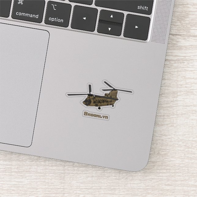 Chinook-Illustration für Militärhubschrauber Aufkleber (Ausschnitt)