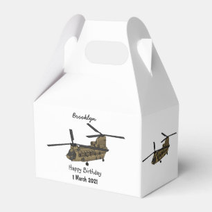 Chinook-Illustration für Militärhubschrauber Geschenkschachtel