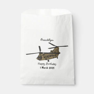 Chinook-Illustration für Militärhubschrauber Geschenktütchen