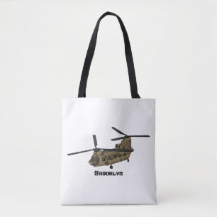 Chinook-Illustration für Militärhubschrauber Tasche
