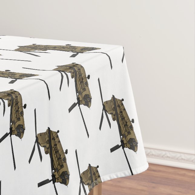 Chinook-Illustration für Militärhubschrauber Tischdecke (Beispiel)