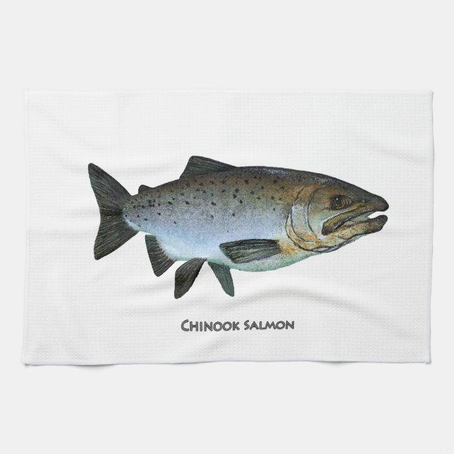 Chinook - Königslachs Küchentuch (Horizontal)