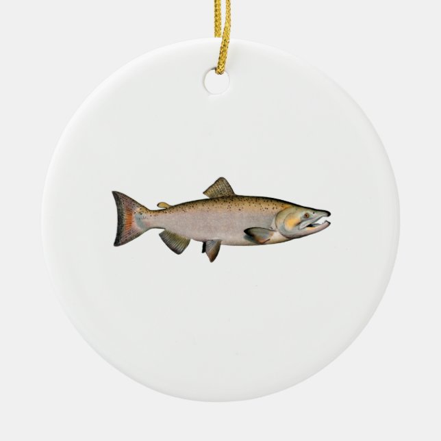 Chinook - Königslachs (Phase laichend) Keramikornament (Vorne)