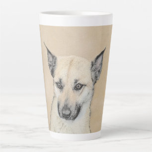 Chinook (Ohrspitze) Malerei - Original Hundkunst Milchtasse