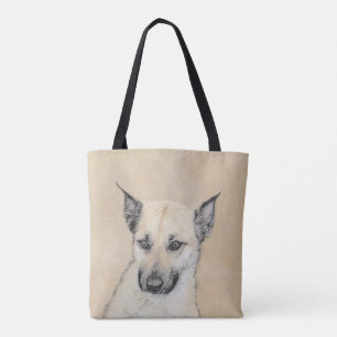 Chinook (Ohrspitze) Malerei - Original Hundkunst Tasche