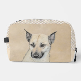 Chinook Puppy Pointed Ohren Zeichnen Haustier Hund Waschbeutel